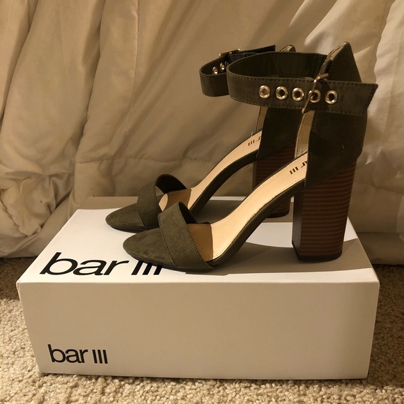 Bar III Olive Green Heels - Picture 3 of 3